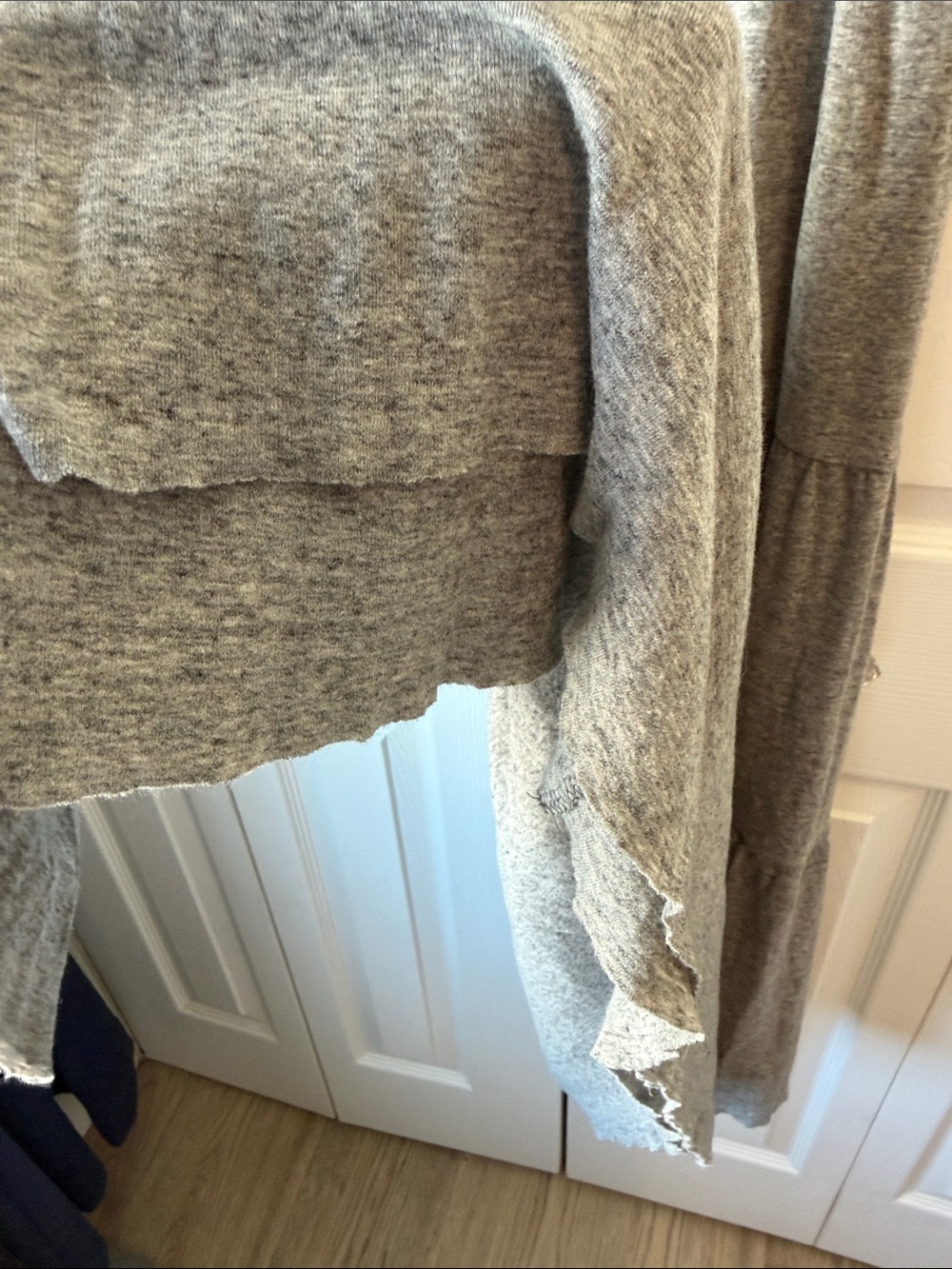 CAbi #853 Gray Tiered Sleeveless Maxi Dress - Picture 5 of 7
